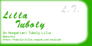 lilla tuboly business card